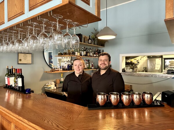 A photo of the owners of the Little Gull Bistro